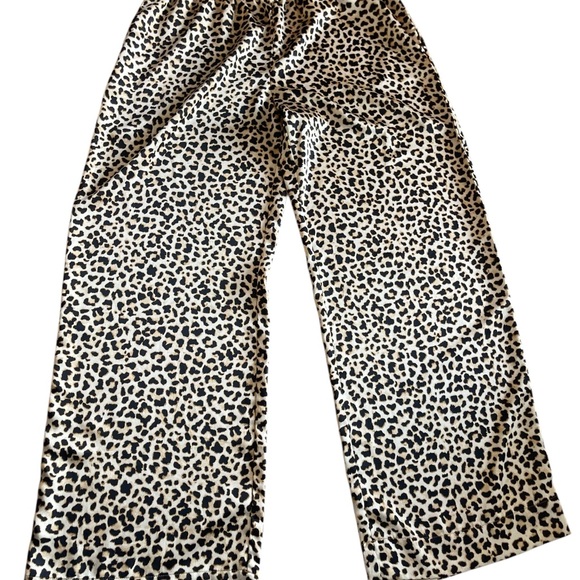 A New Day Leopard Print Satin Pants - Picture 2 of 4